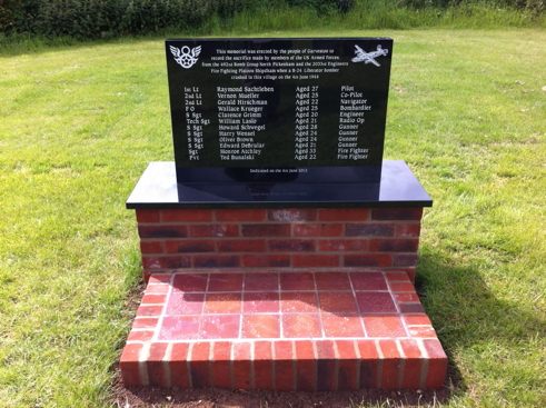 Finished and installed memorial